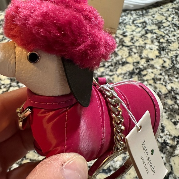 Kate Spade Pink Plush Dog Accessory - Picture 2 of 8